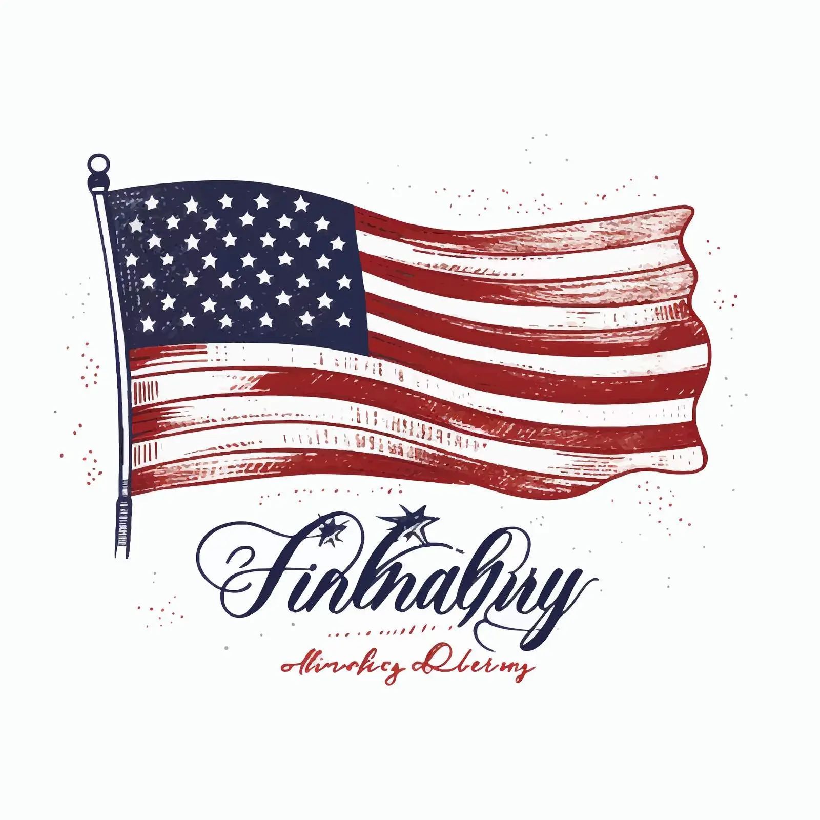 Elegant Handwritten Independence Day Inscription — free download from Dotvec