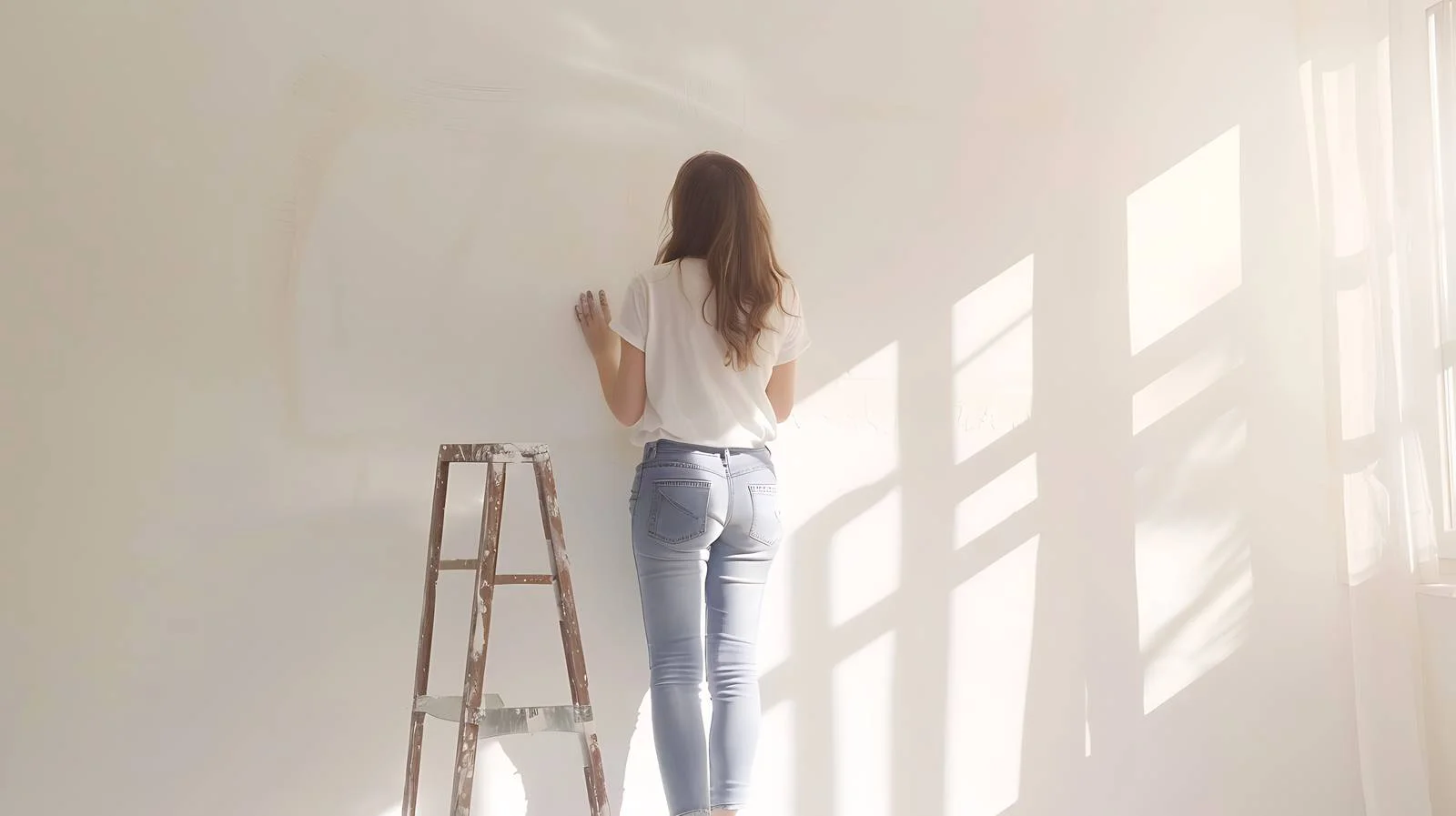 Young Woman Renovates New Home — free download from Dotvec