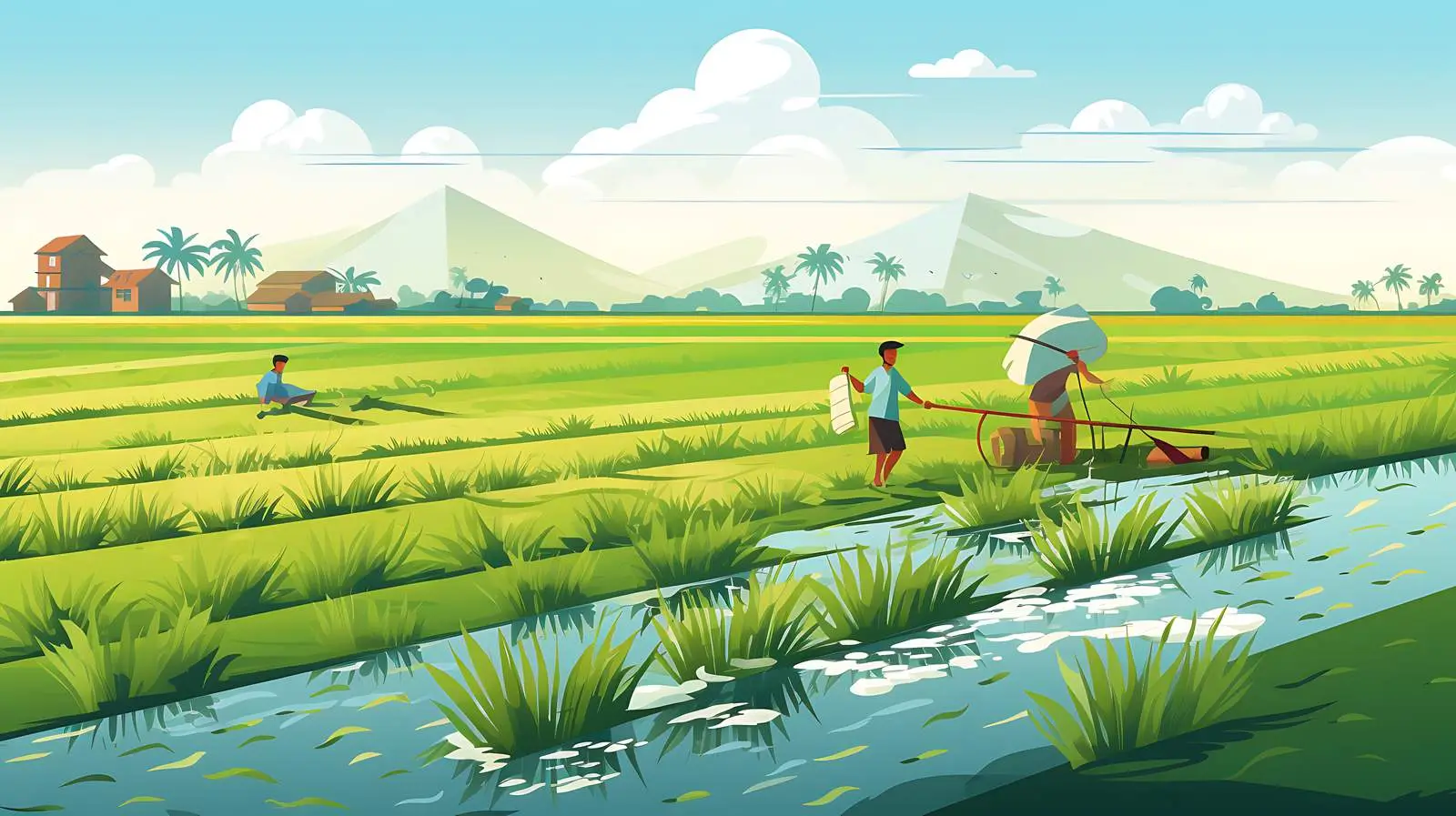 Rice Harvesting by Indian Farmers — free download from Dotvec