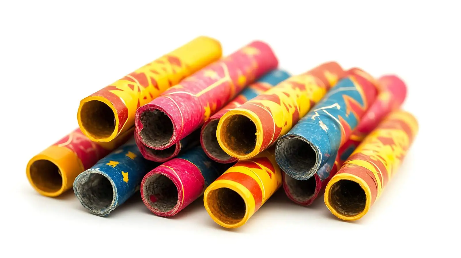 Diwali Firecrackers on White Background — free download from Dotvec