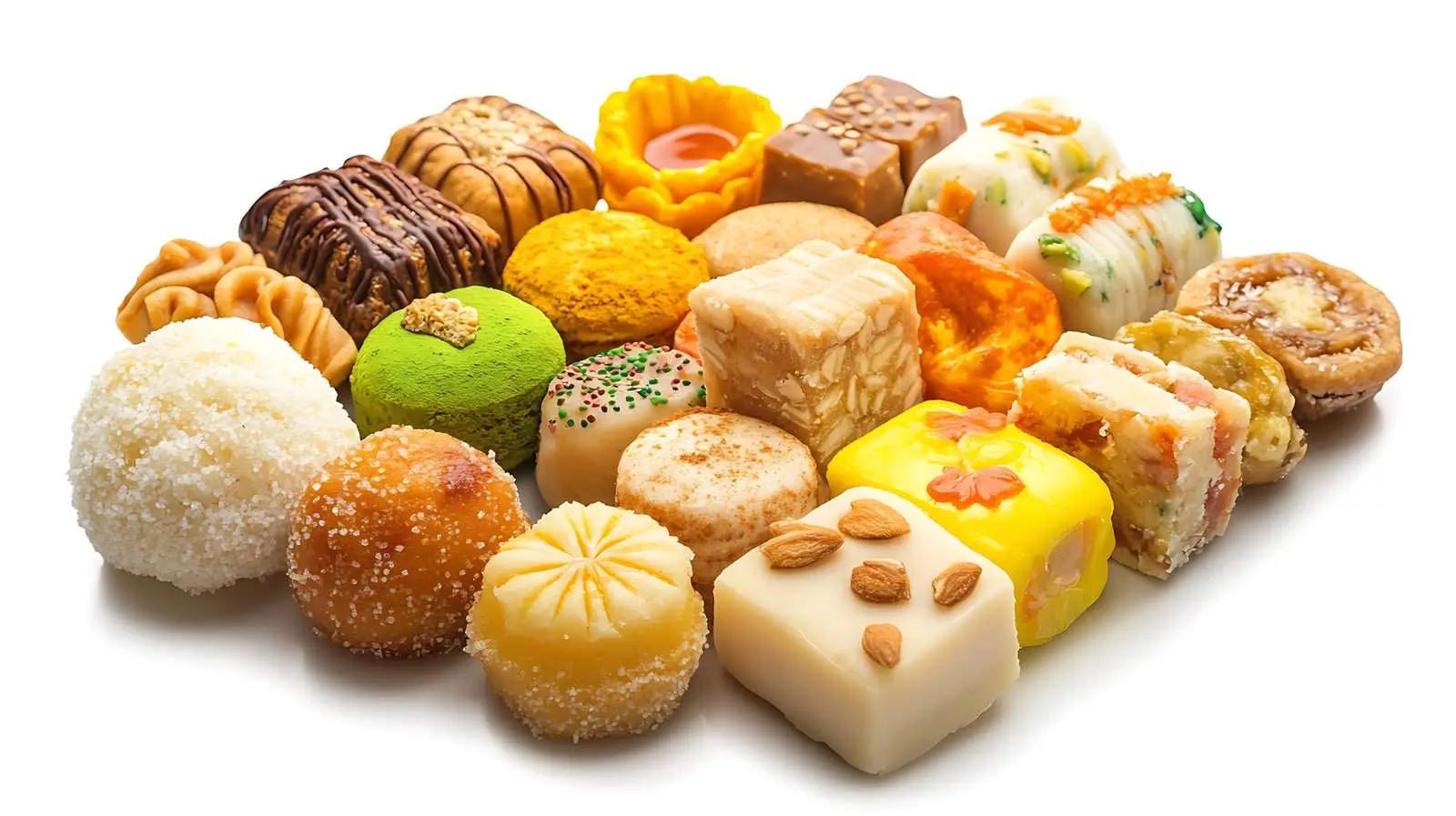 Traditional Diwali Sweets Display — free download from Dotvec