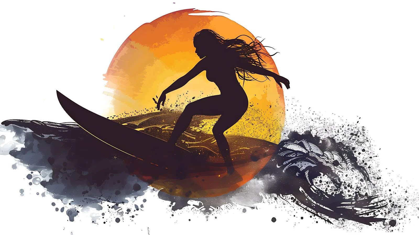 Serene Sunset Surfing in Bali — free download from Dotvec