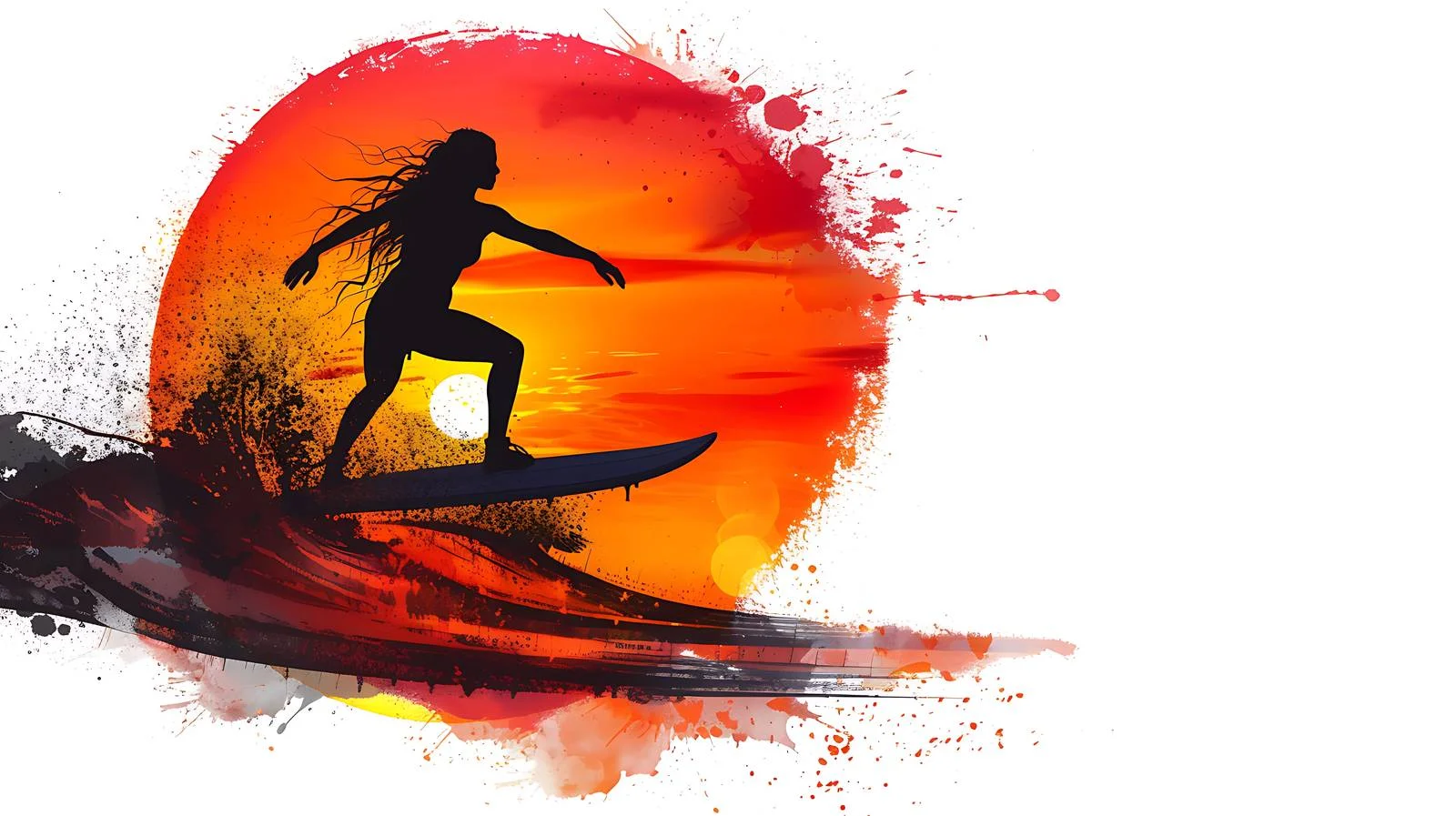 Bali Sunset Surfer Silhouette — free download from Dotvec