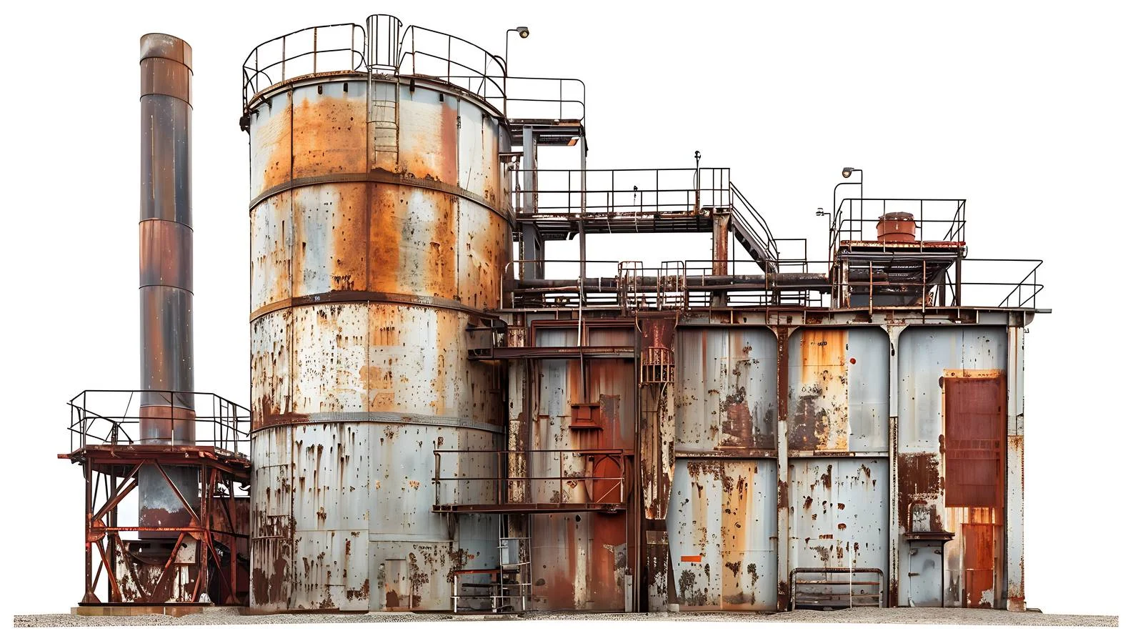 Modern Industrial Mill on White Background — free download from Dotvec
