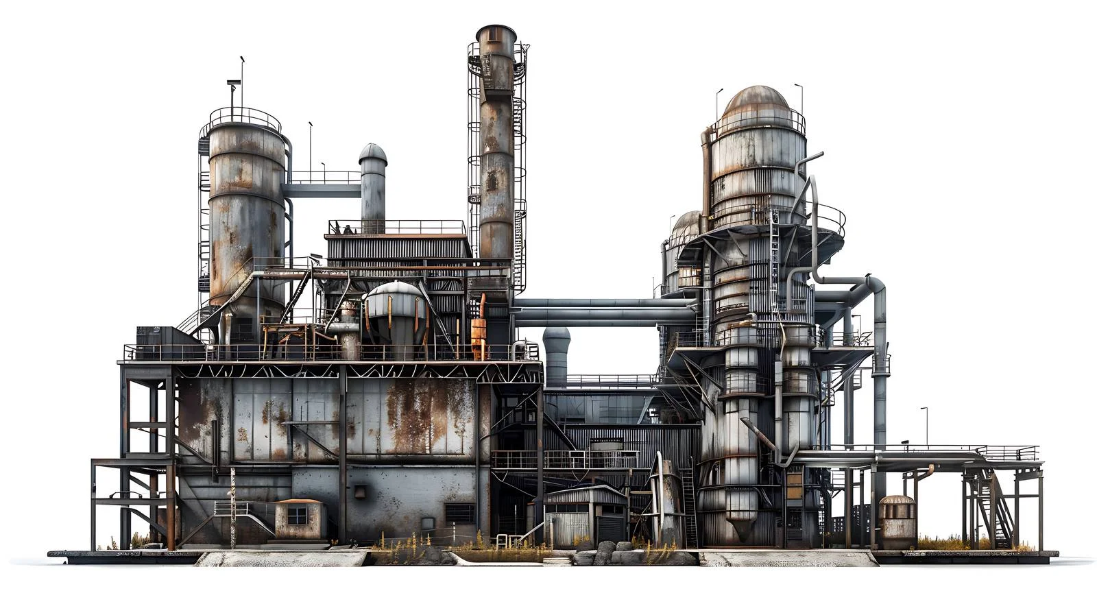 Industrial Mill on White Background — free download from Dotvec