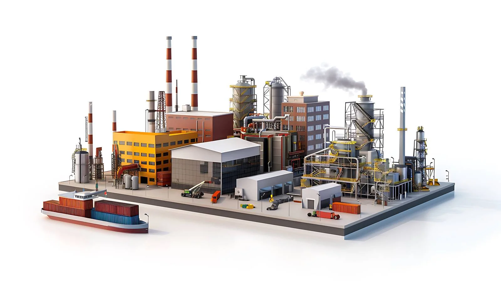 Industrial Park Scene — free download from Dotvec