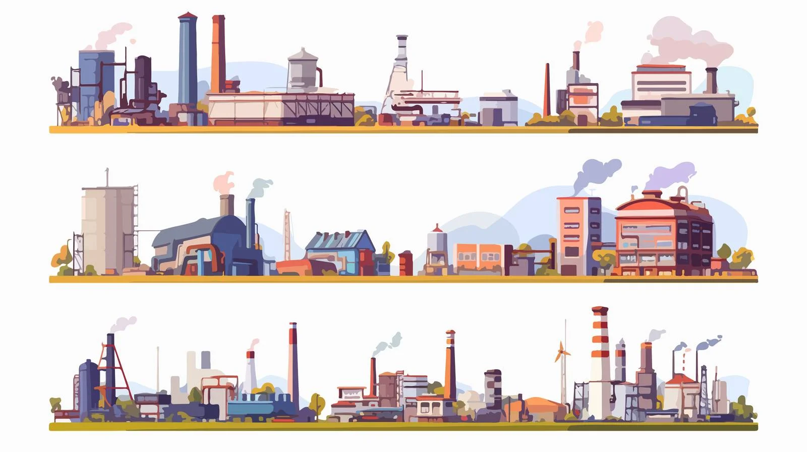 Modern Industrial Facility and Plant Complex — free download from Dotvec