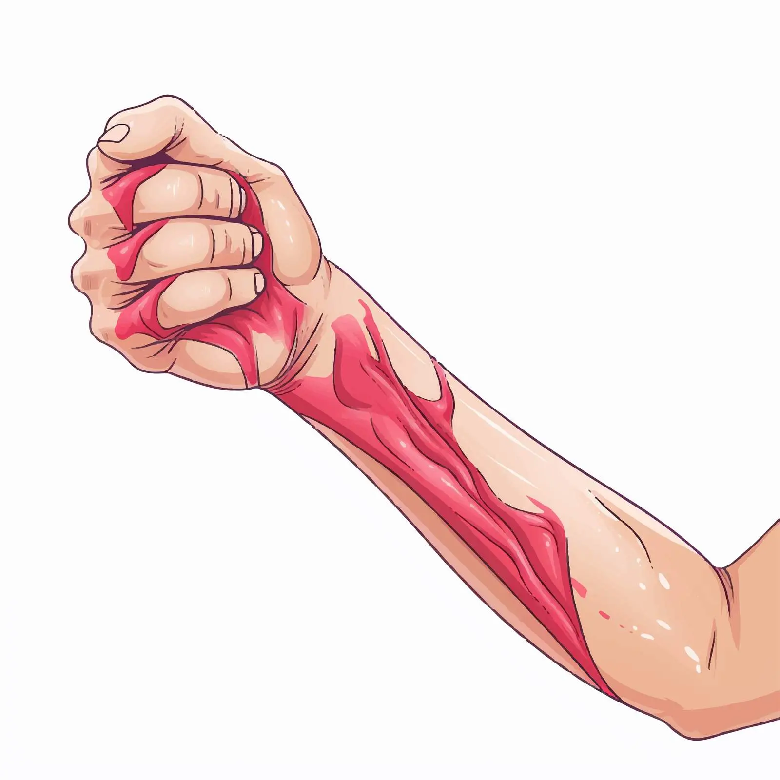 Elbow Bursa Inflammation Pain Vector Illustration – free inflammation image from Dotvec