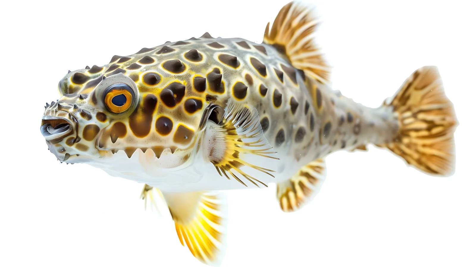 Inflated Smooth Puffer Fish Amid Florida Mangroves — free download from Dotvec