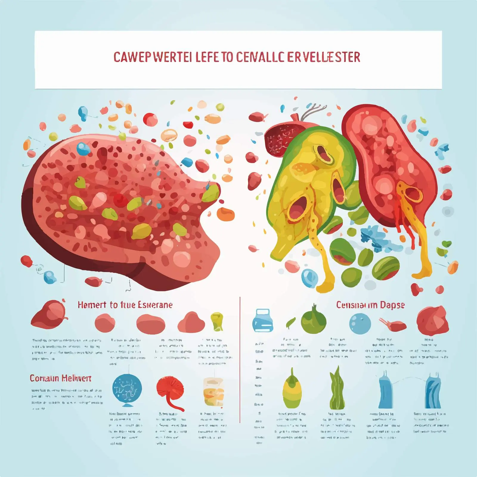 Healthy vs Unhealthy Food Infographic — free download from Dotvec