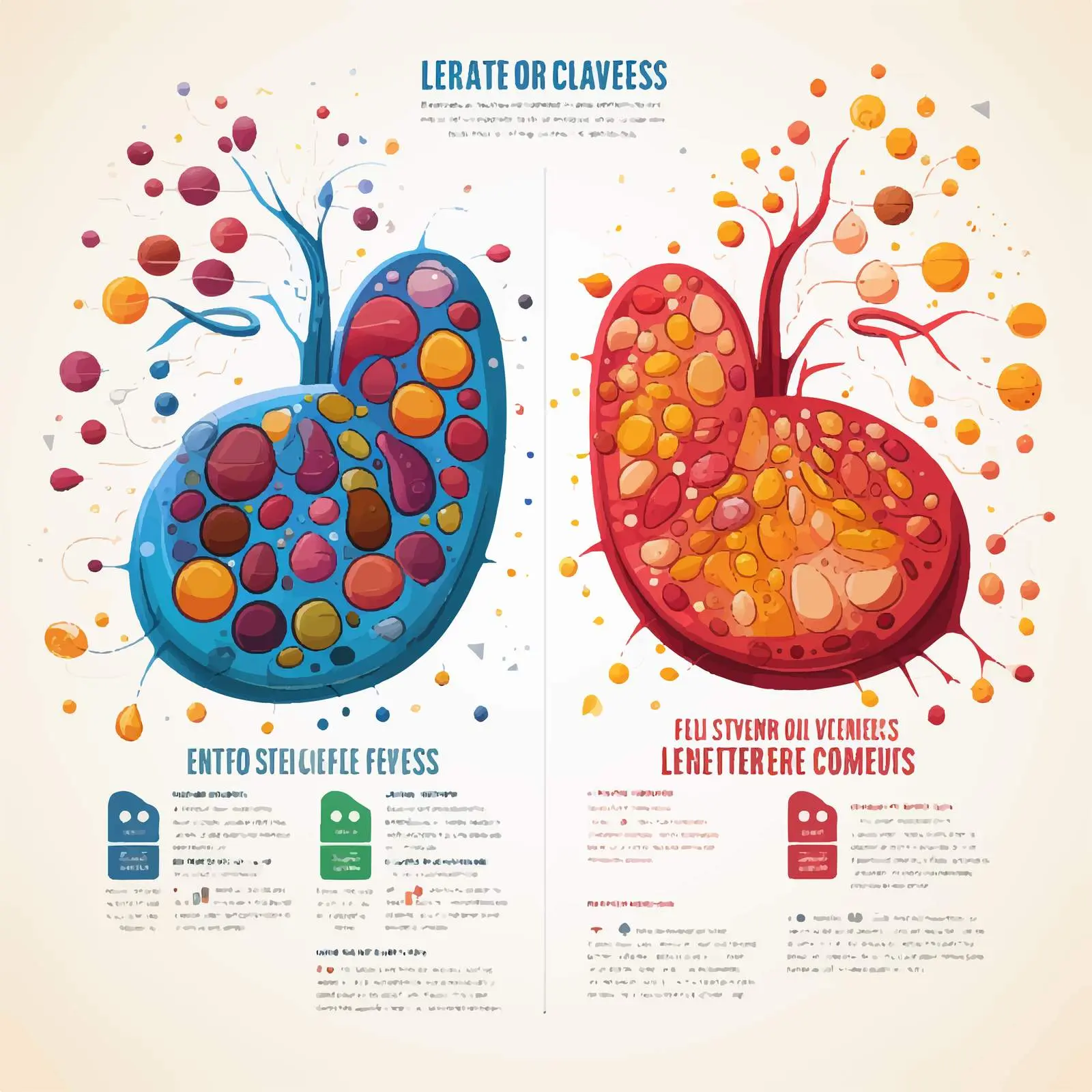Healthy vs Unhealthy Food Differences Infographic — free download from Dotvec