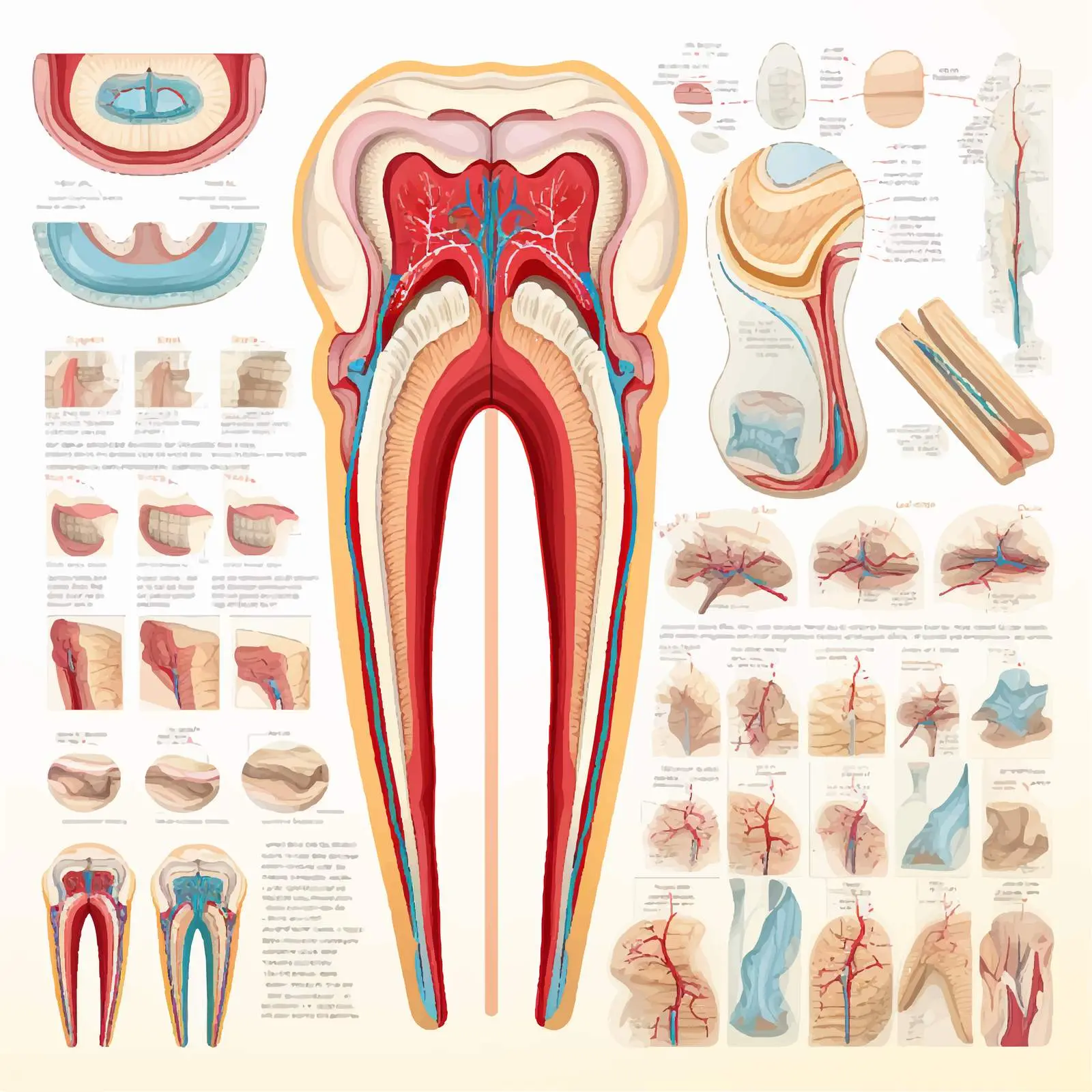 Human Tooth Anatomy Infographic Illustration — free download from Dotvec