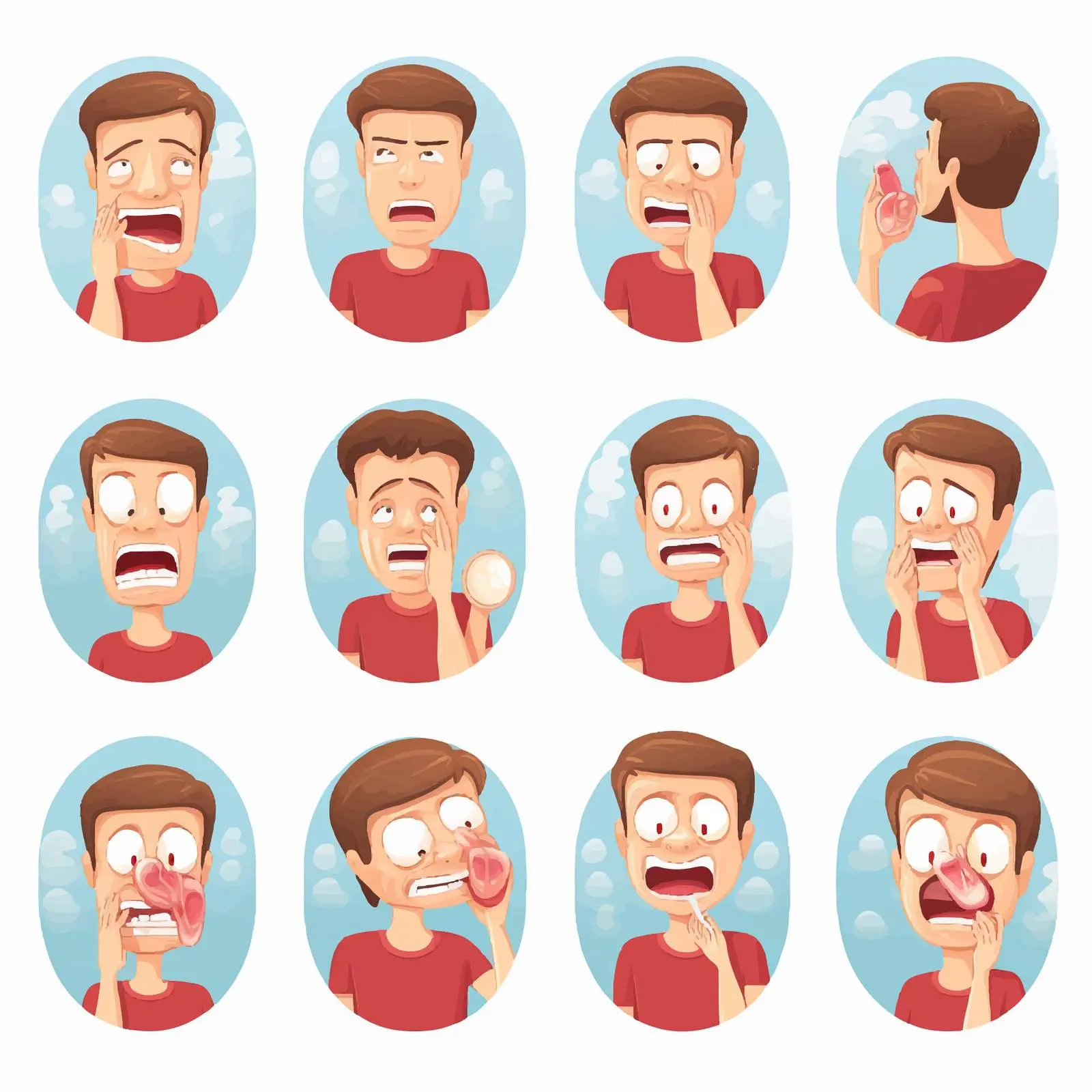 Stages of Tooth Decay Infographic Illustration — free download from Dotvec