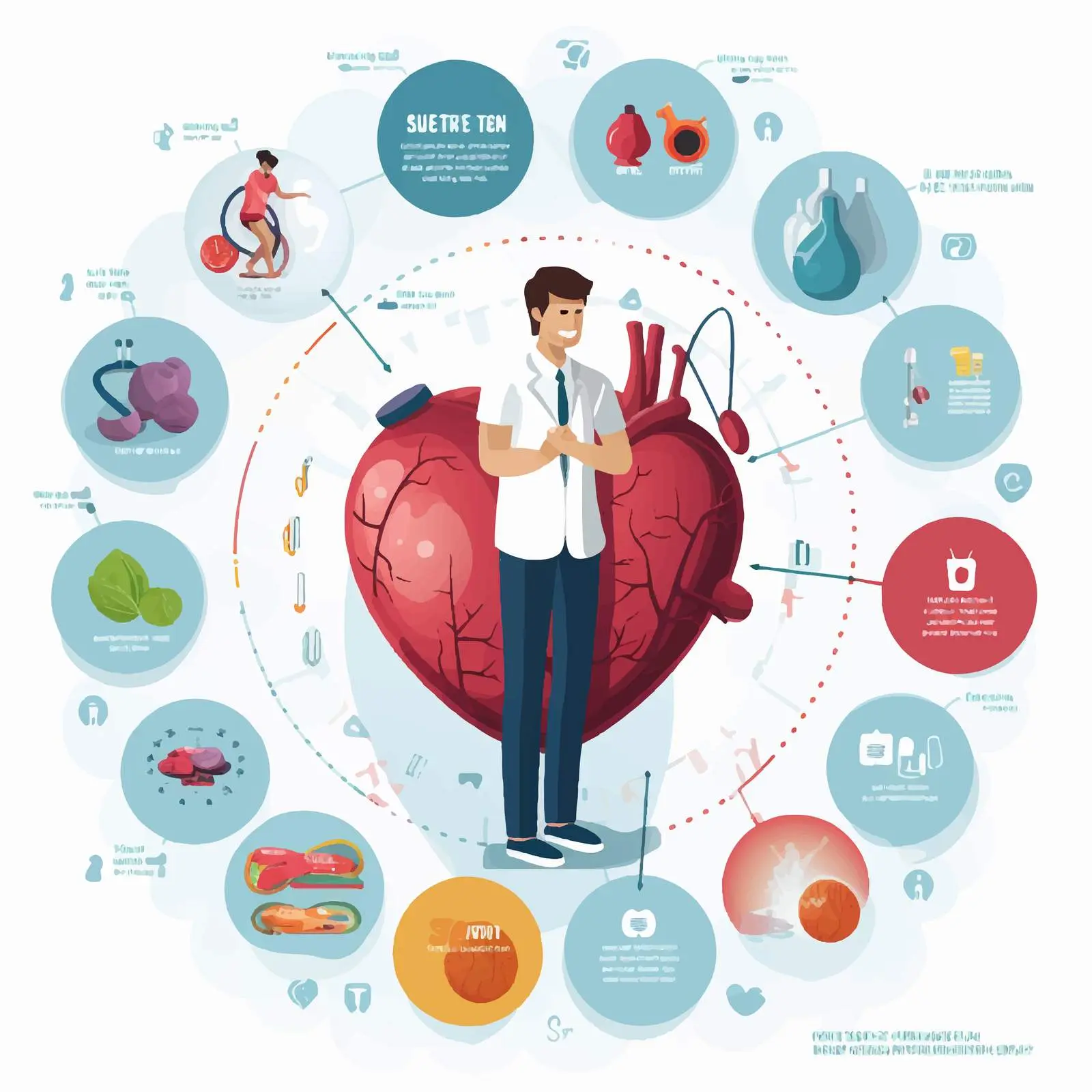 Heart Health Infographic on Cardiovascular Risks — free download from Dotvec