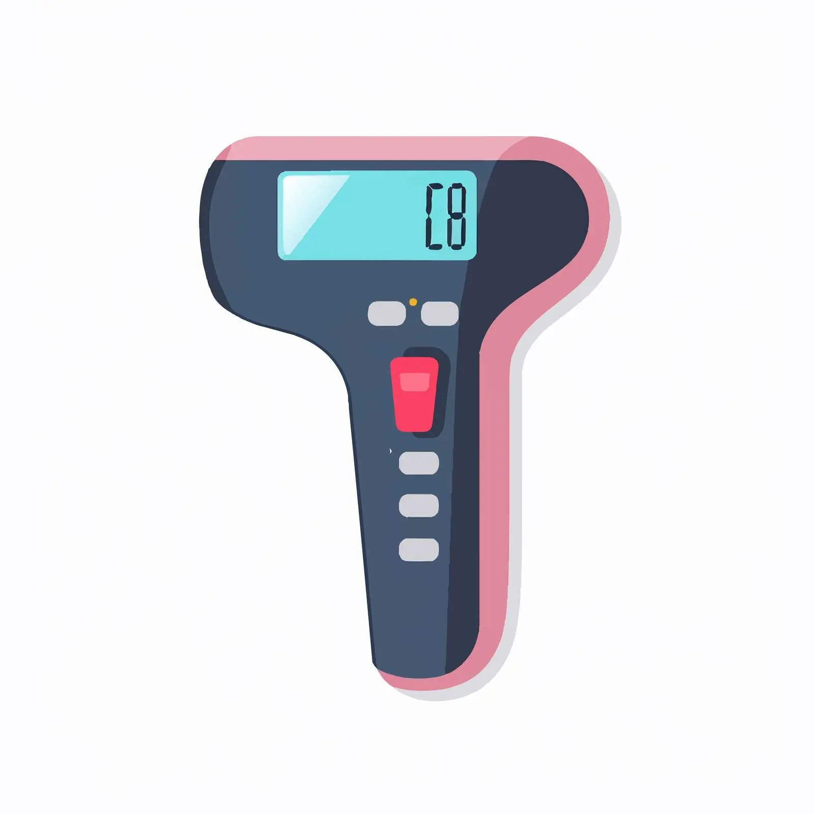 Infrared Digital Forehead Thermometer Vector Image — free download from Dotvec