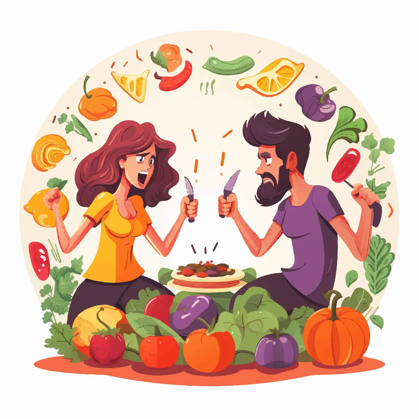 Inner Conflict and Self-Violence Concept – free inner conflict image from Dotvec