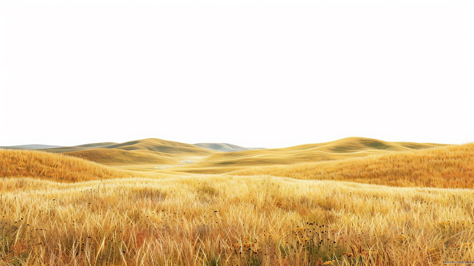 Serene Inner Mongolia Grassland on White — free download from Dotvec