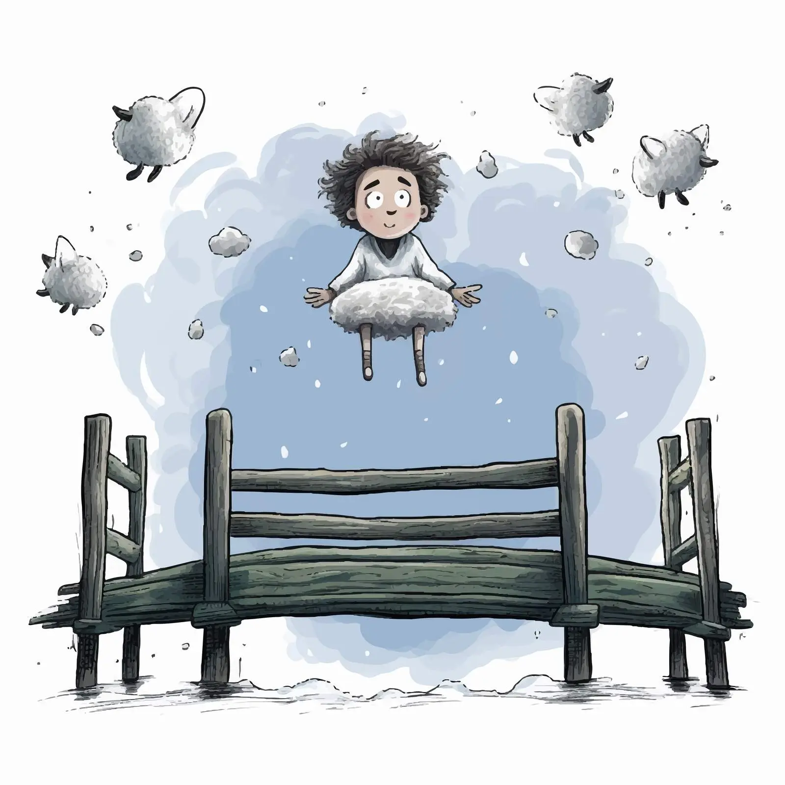 Creative Comic Illustration of Insomnia Themes — free download from Dotvec