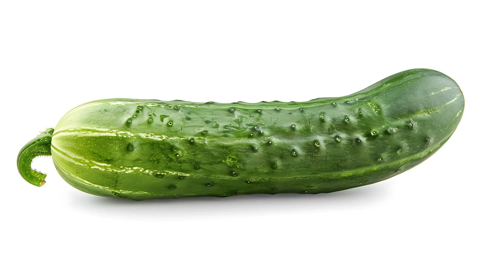 Uniquely Shaped Cucumber on White Background — free download from Dotvec