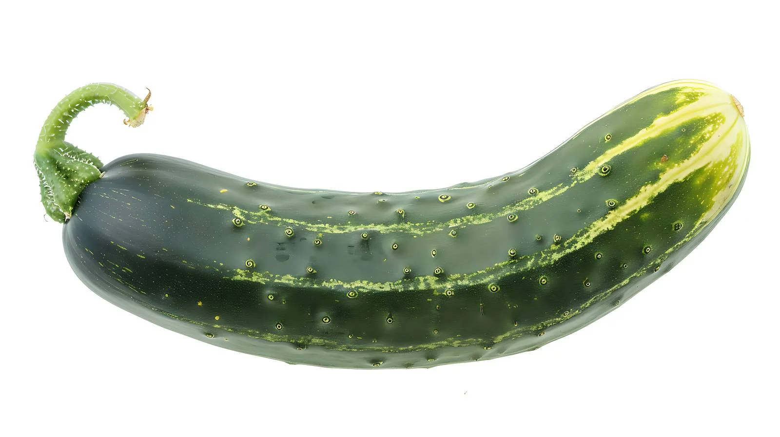 Uniquely Shaped Cucumber on White Background — free download from Dotvec