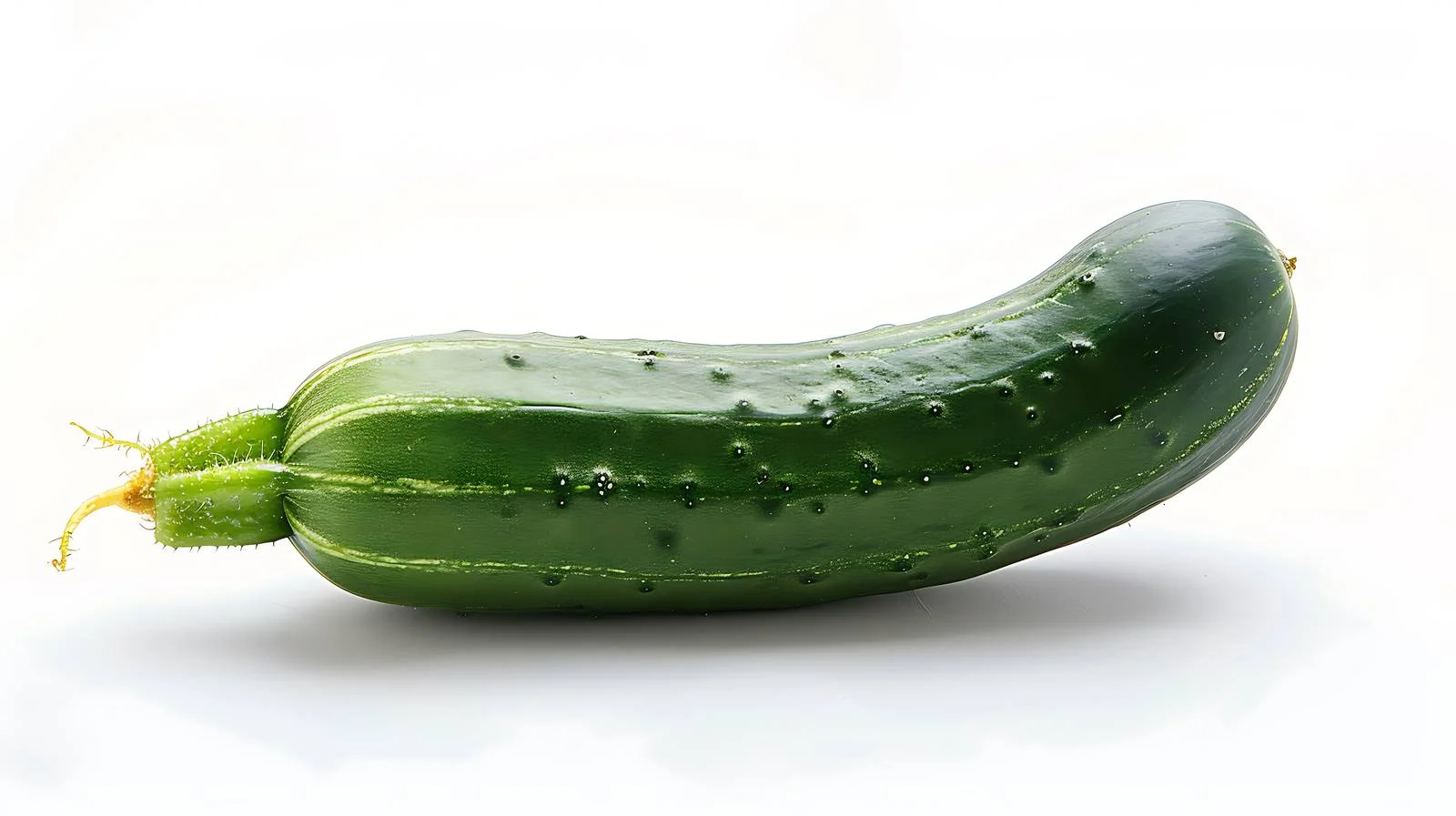 Uniquely Formed Cucumber on White Background — free download from Dotvec
