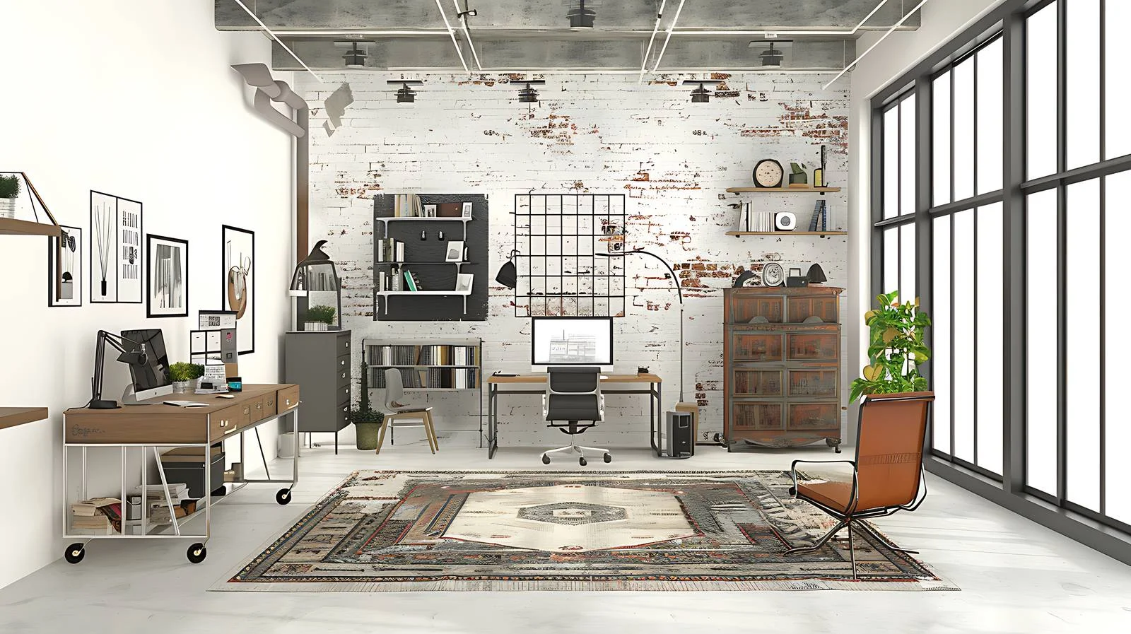 Modern Loft Office Interior Design Concept — free download from Dotvec
