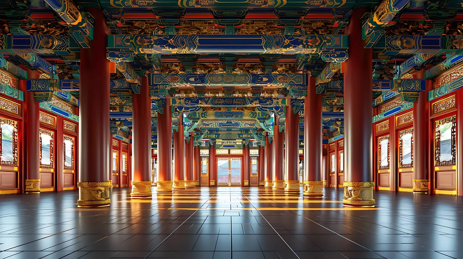 Serene Shakya Mani Hall at Xihuang Temple — free download from Dotvec