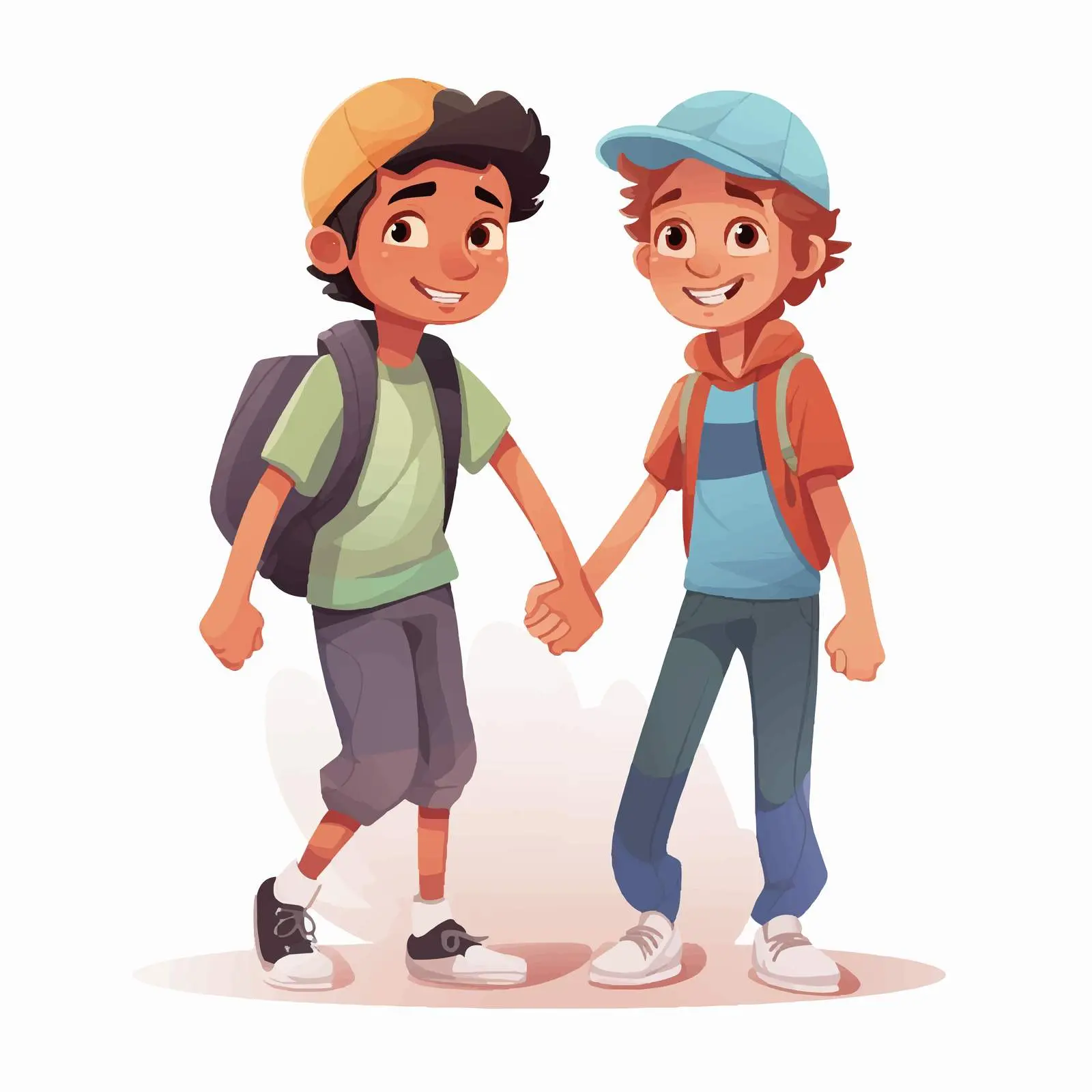 International Day of Friendship Teenagers Illustration — free download from Dotvec
