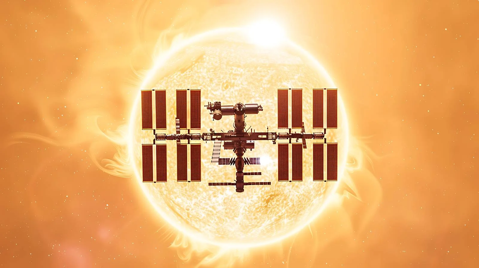 Space Station Orbiting Earth — free download from Dotvec