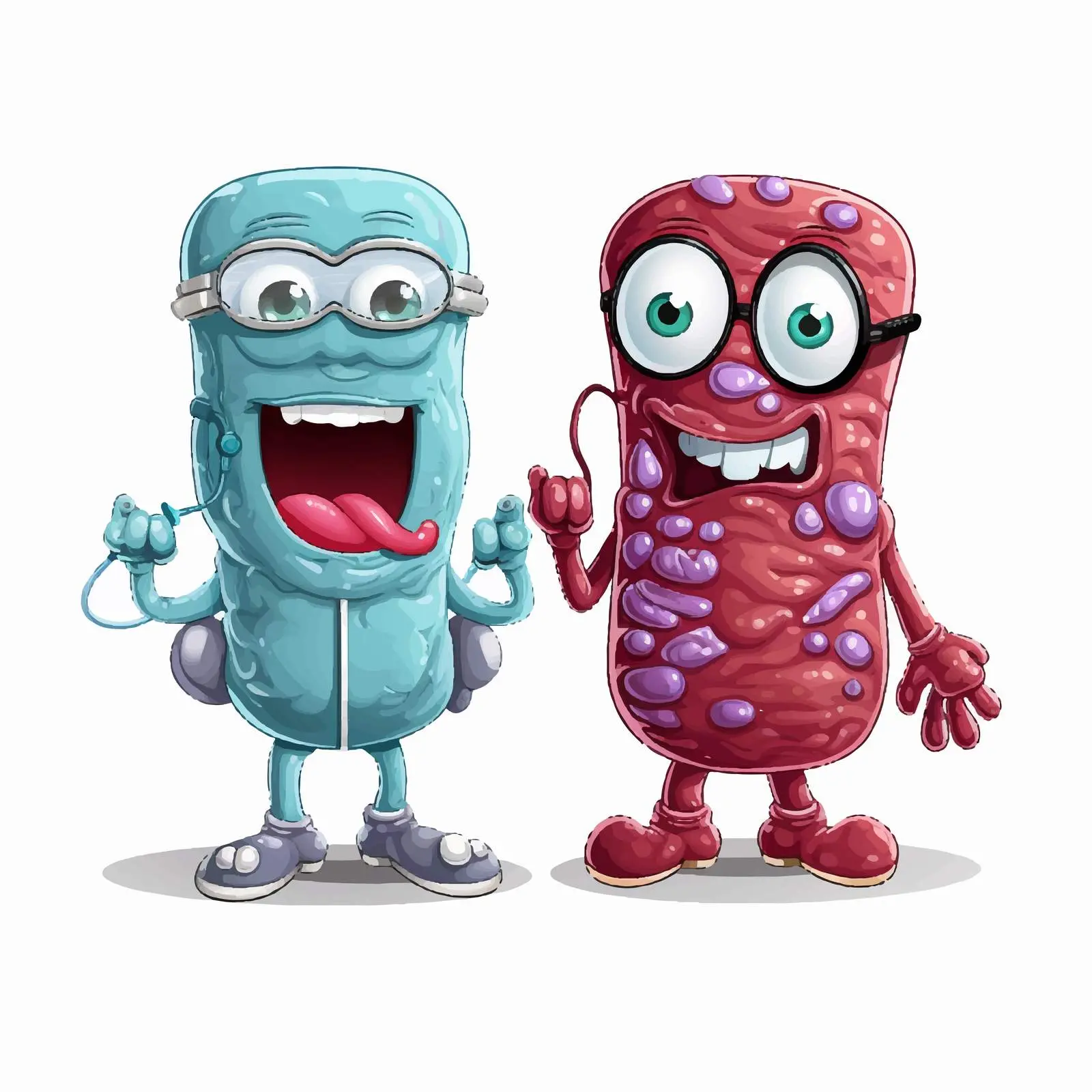 Cartoon Doctors with Intestine Illustration — free download from Dotvec