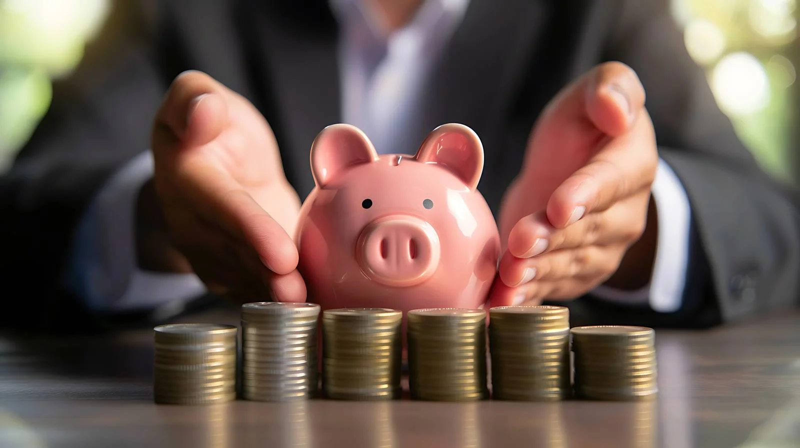 Secure Investment with Piggy Bank Concept — free download from Dotvec