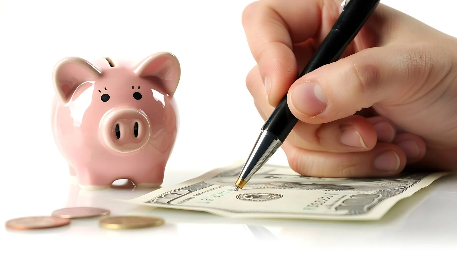 Investment Transactions with Money Piggy Bank — free download from Dotvec