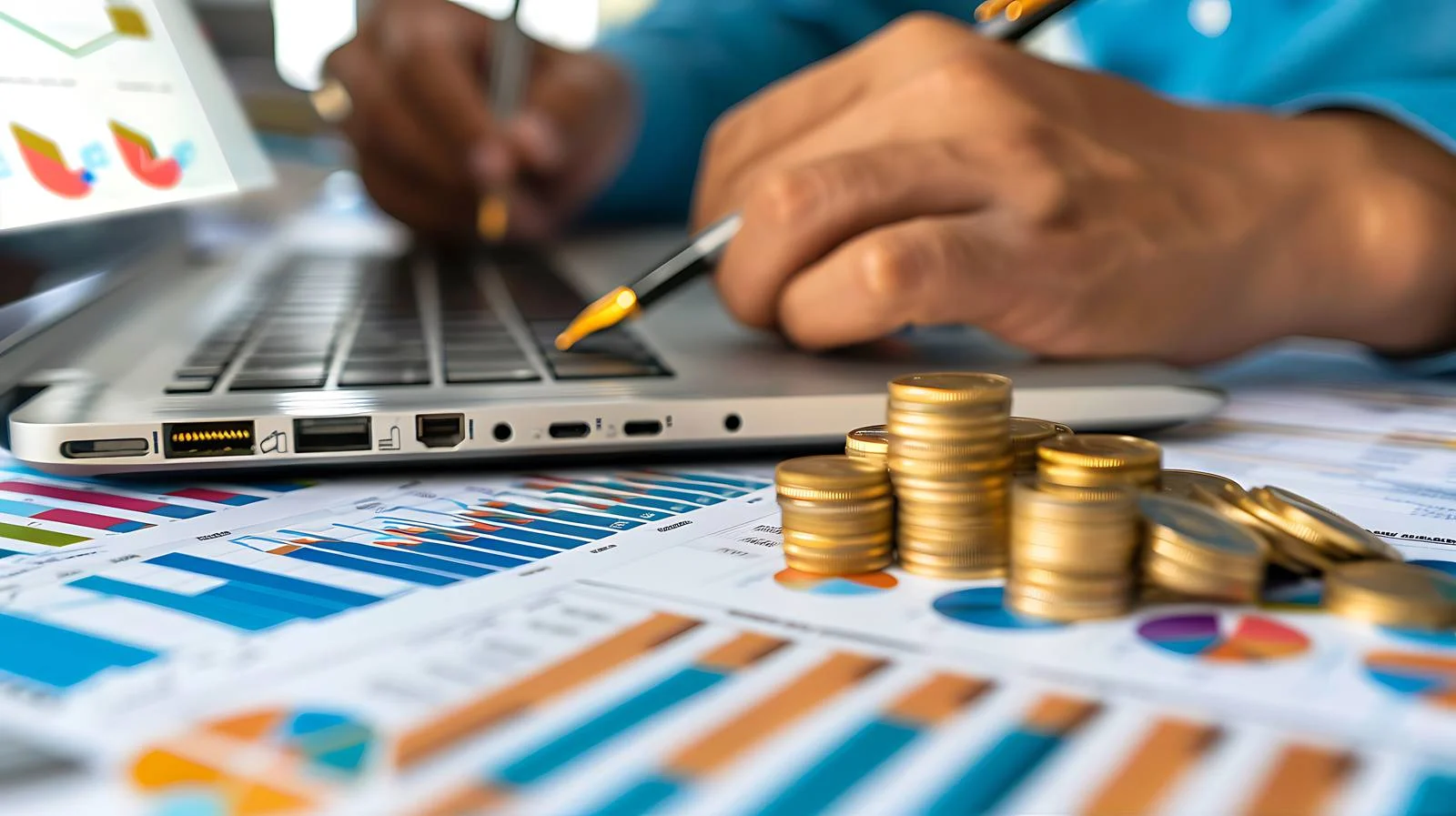 Focused Investors at Office Desk — free download from Dotvec