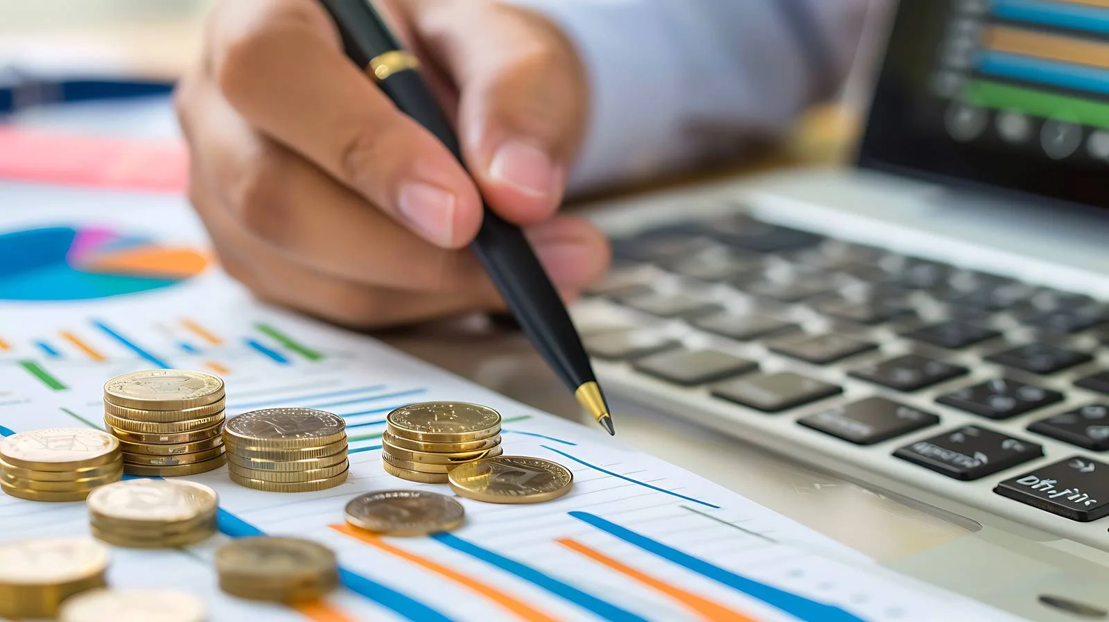 Focused Investors Analyzing Financial Data — free download from Dotvec