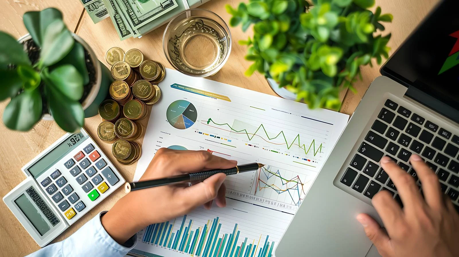 Focused Investors at Desk — free download from Dotvec