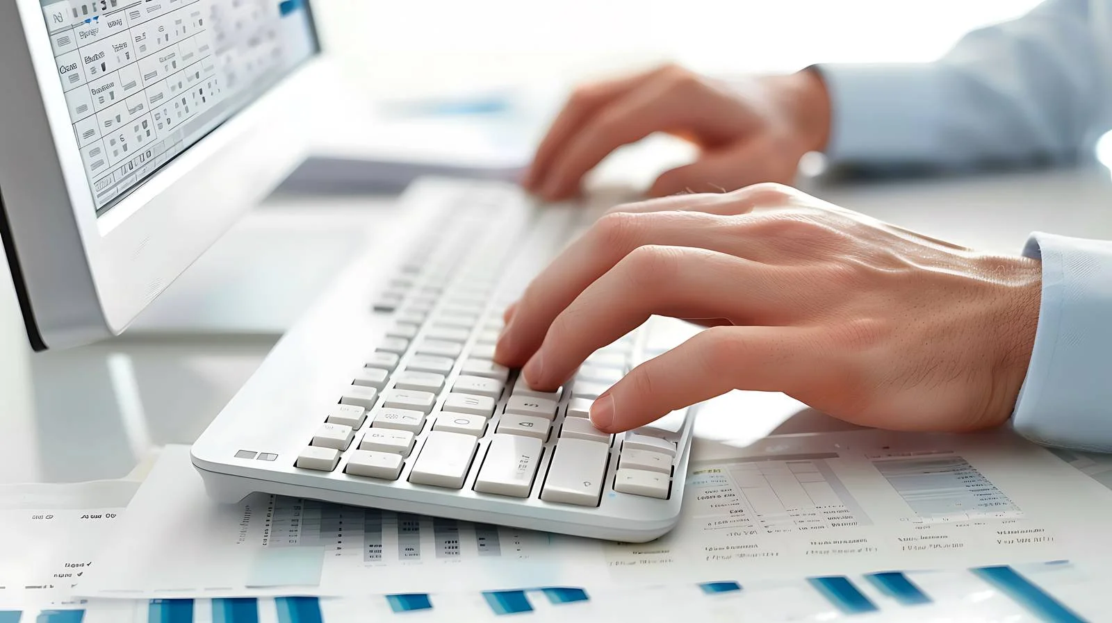 Professional Investor Workspace with Computer — free download from Dotvec