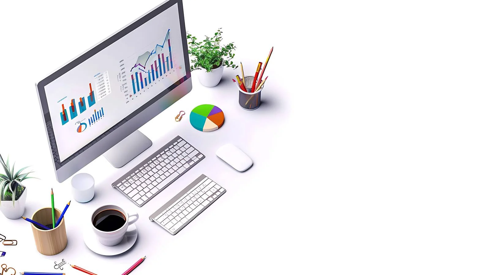 Office Investors Computer Desk Collaboration — free download from Dotvec