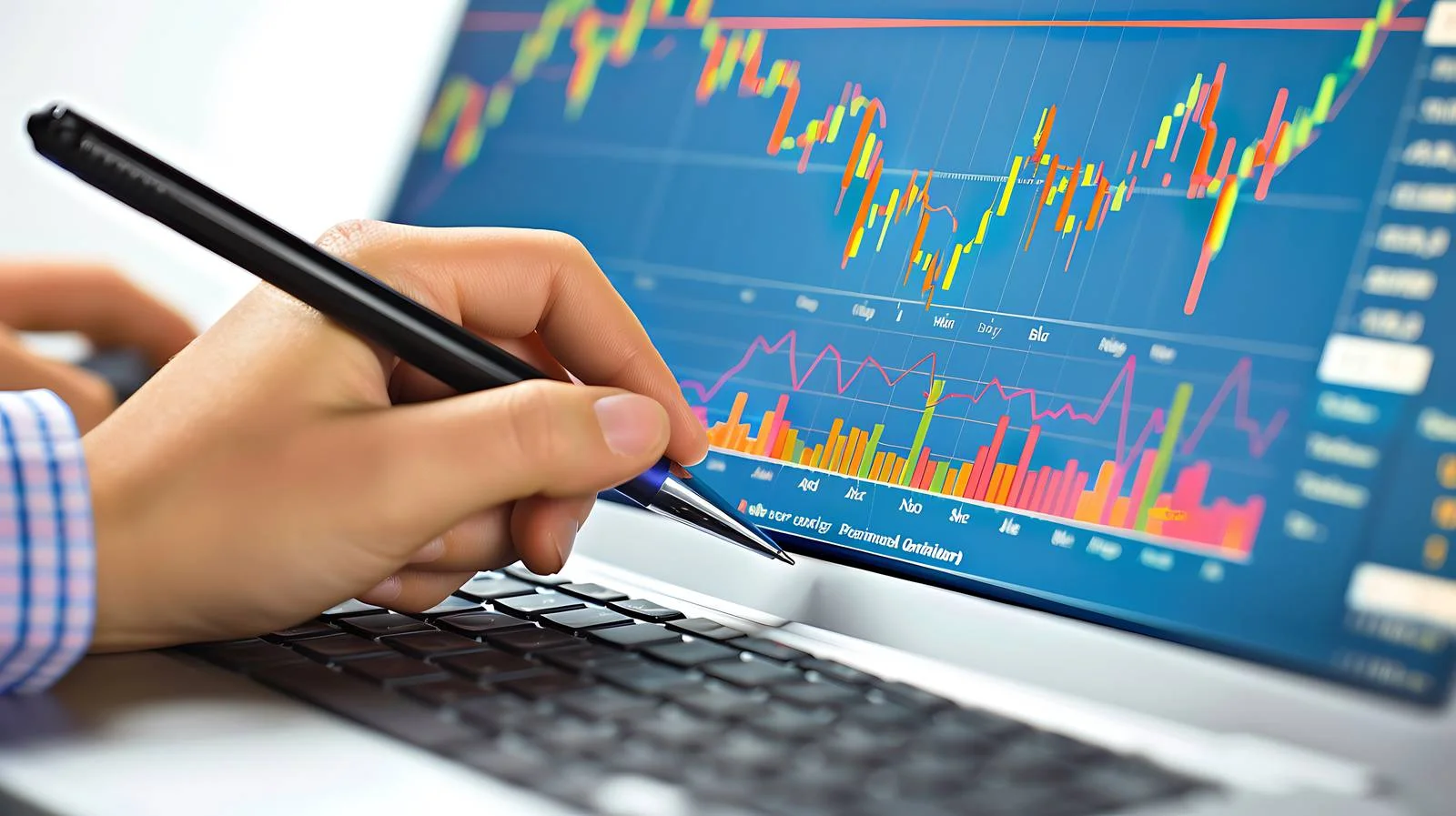 Business Meeting Desk Pointing Pen Office — free download from Dotvec