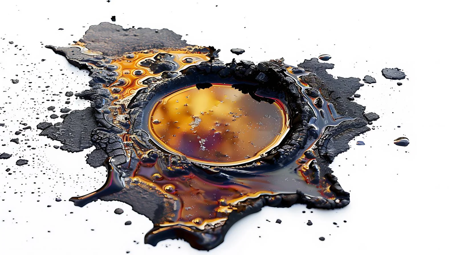 Colorful Gasoline Sheen on Pavement Texture — free download from Dotvec