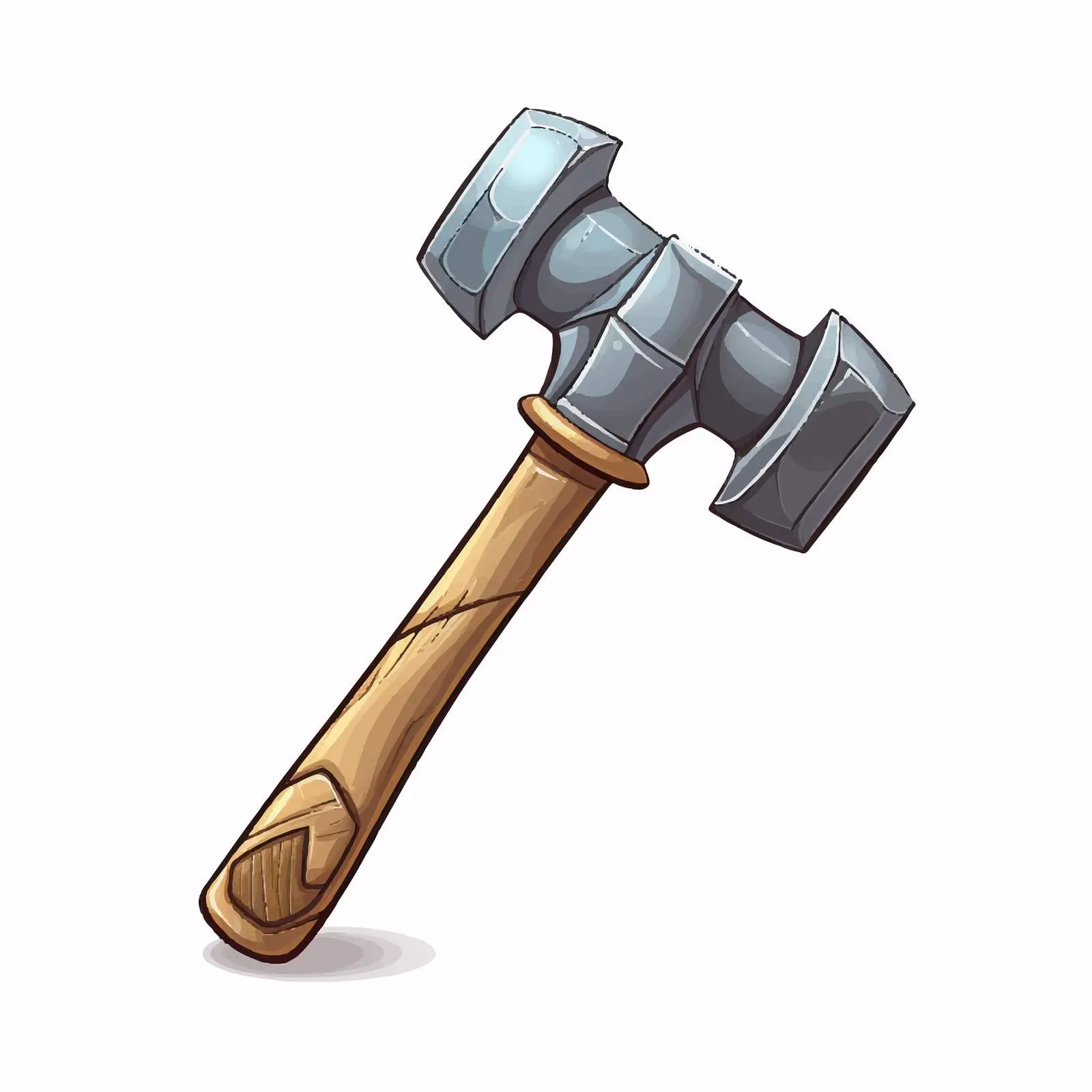 Line Art Iron Hammer Vector Illustration — free download from Dotvec