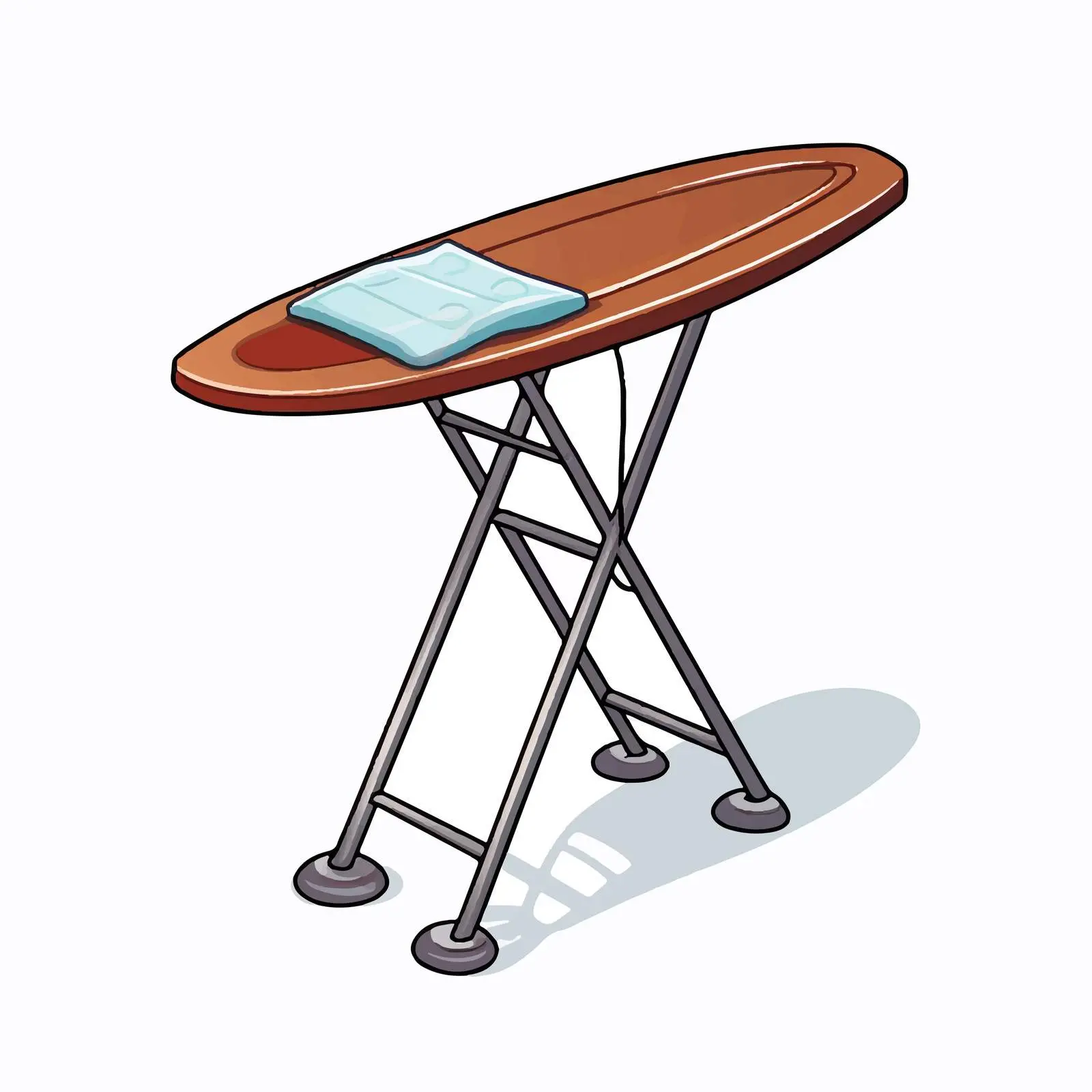 Outline Vector Illustration of Ironing Board — free download from Dotvec
