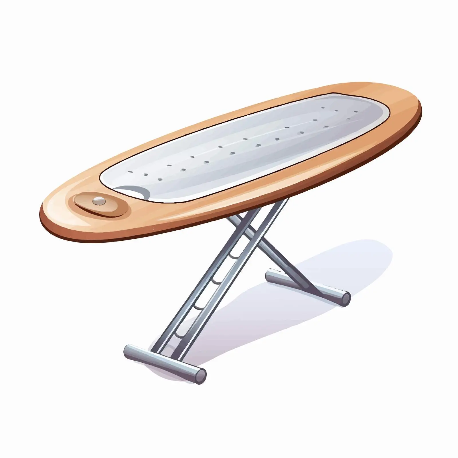Ironing Board Vector Illustration on White Background — free download from Dotvec