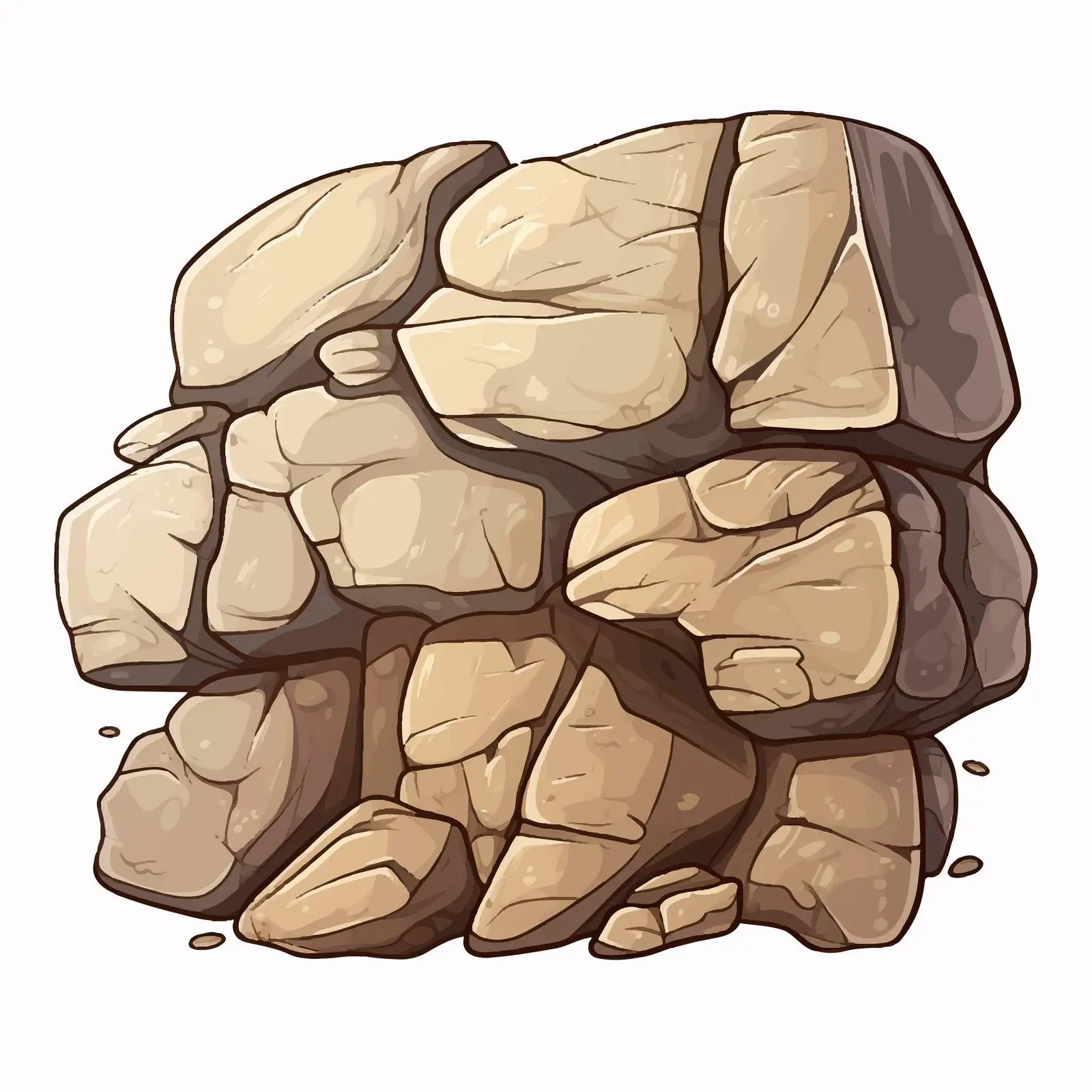 Irregular Rock Stone Texture Vector Illustration — free download from Dotvec
