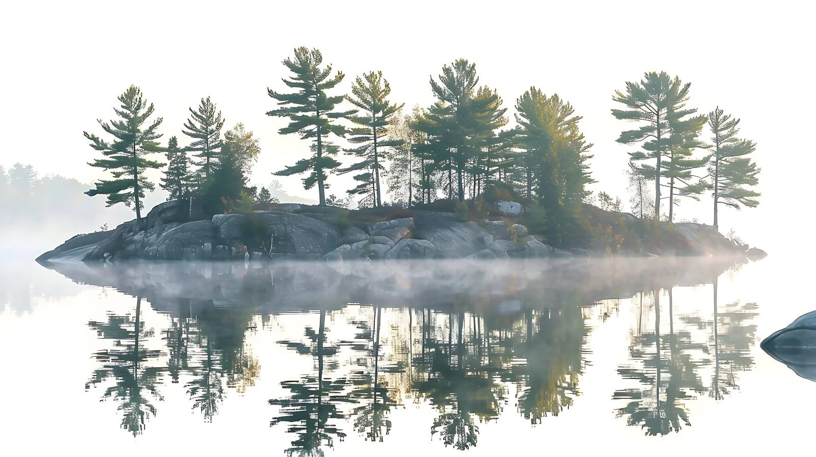 Misty Morning on Boundary Islands Coastline — free download from Dotvec