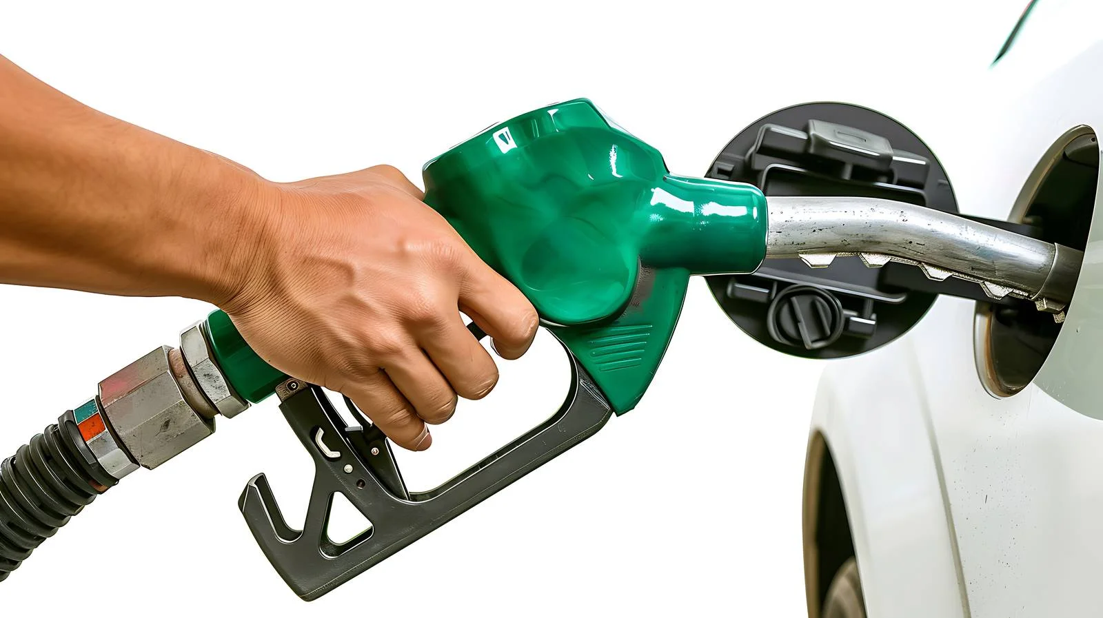 Young Man Pumping Gasoline with Hand — free download from Dotvec