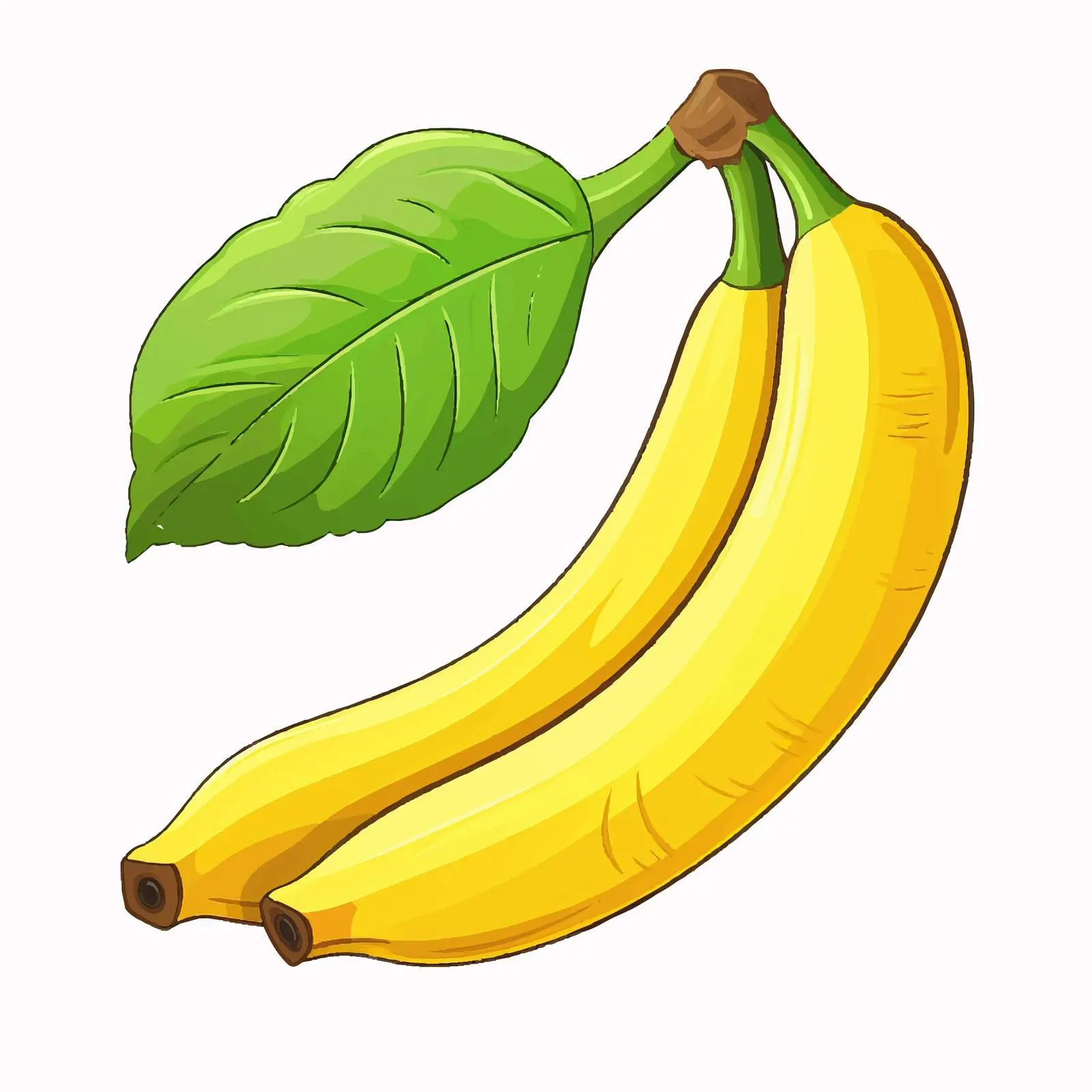 Isolated Cartoon Banana Fruit Vector Illustration — free download from Dotvec