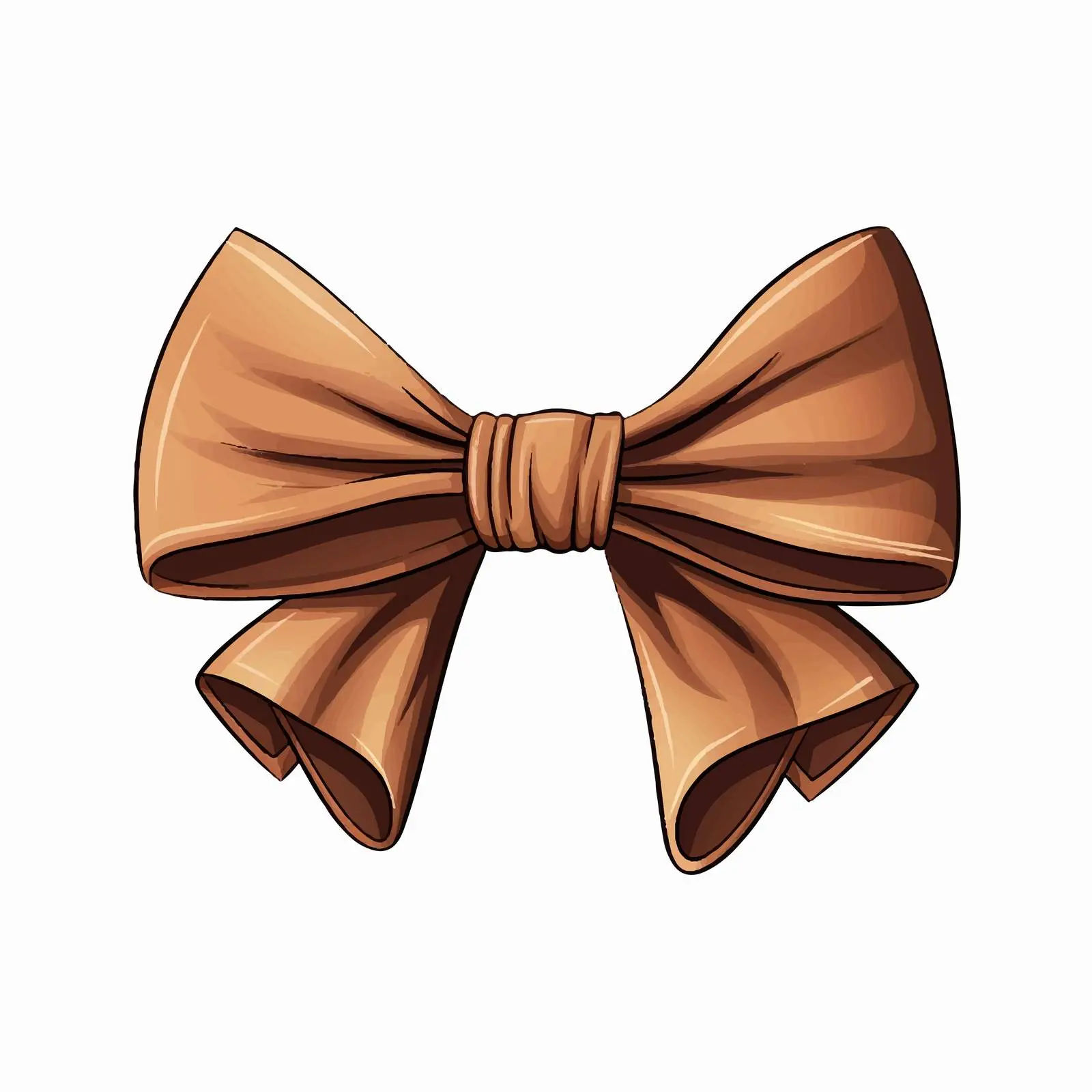 Cute Cartoon Bow Vector Illustration on White — free download from Dotvec