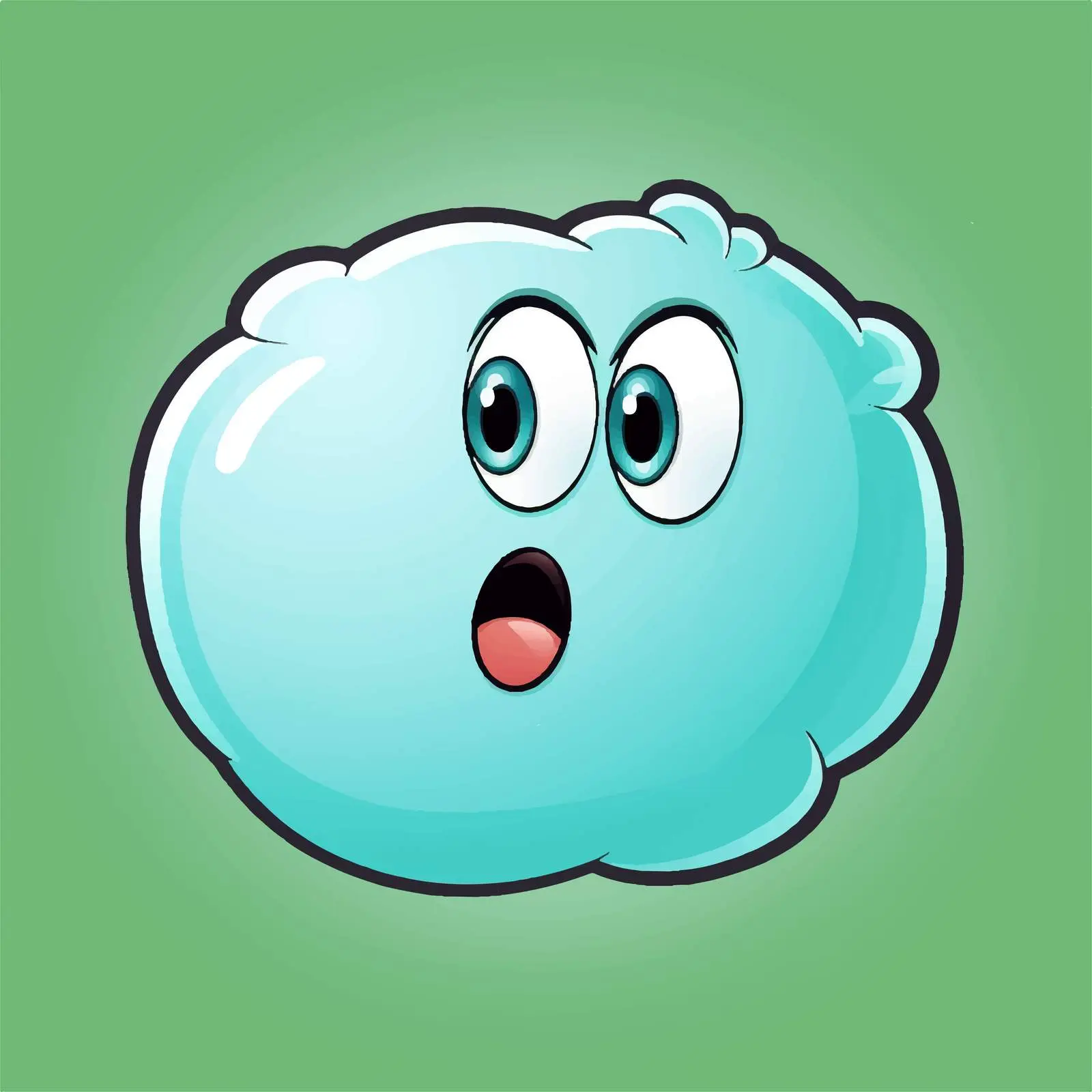 Isolated Cartoon Speech Bubble with Ellipsis — free download from Dotvec