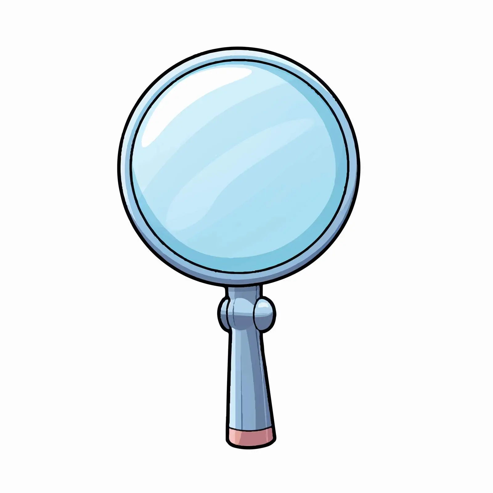 Isolated Handheld Mirror Illustration on White Background — free download from Dotvec