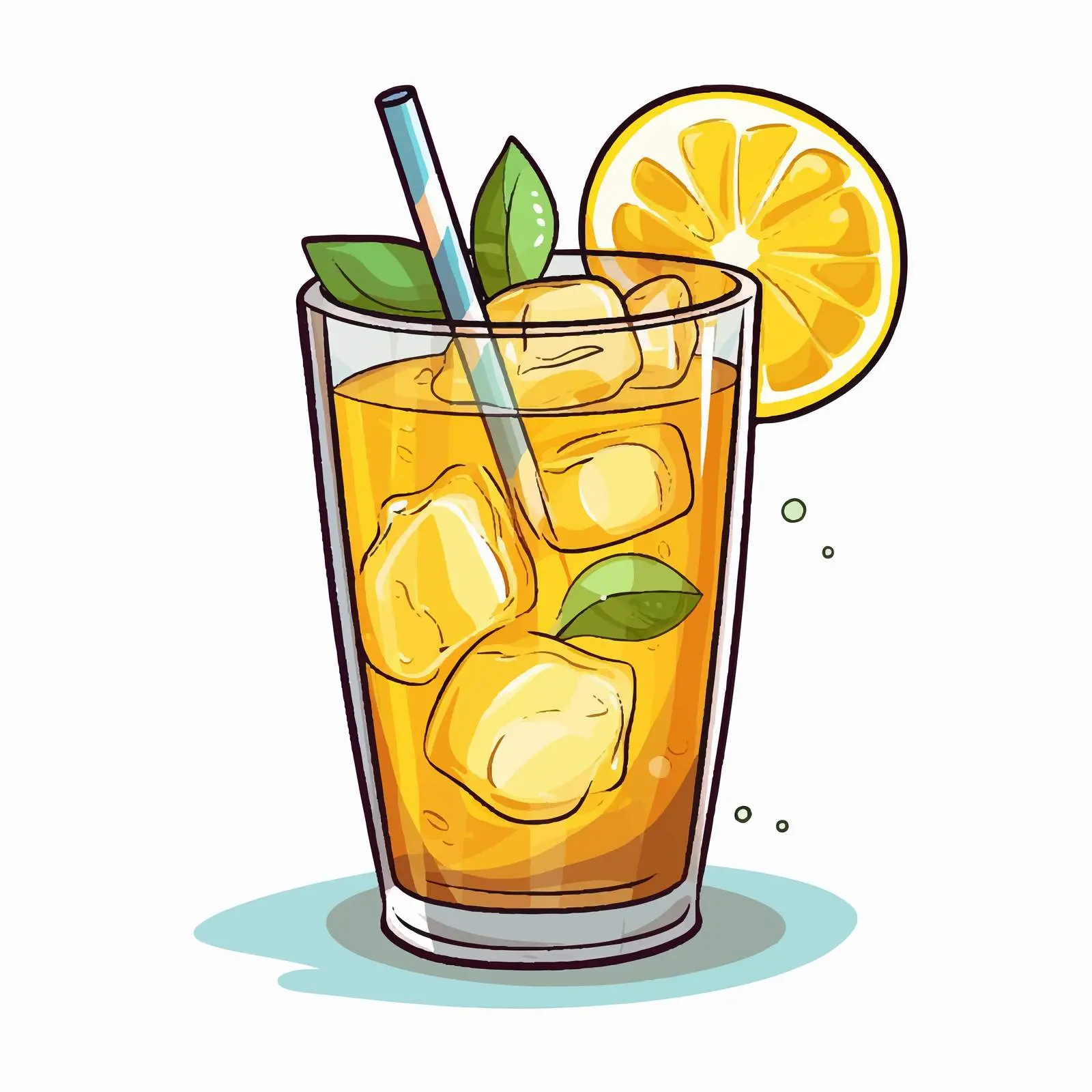 Isolated Cartoon Lemonade Glass Vector Illustration — free download from Dotvec